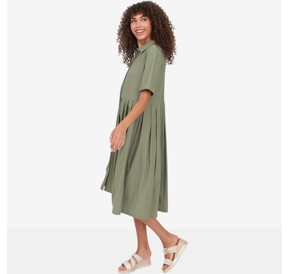 Image 122300_ALTMORE3.jpg, Product 122-300 / Price $114.90, Wynne Layers Stretch Tech Pleated Dress from Wynnelayers on TSC.ca's Fashion department