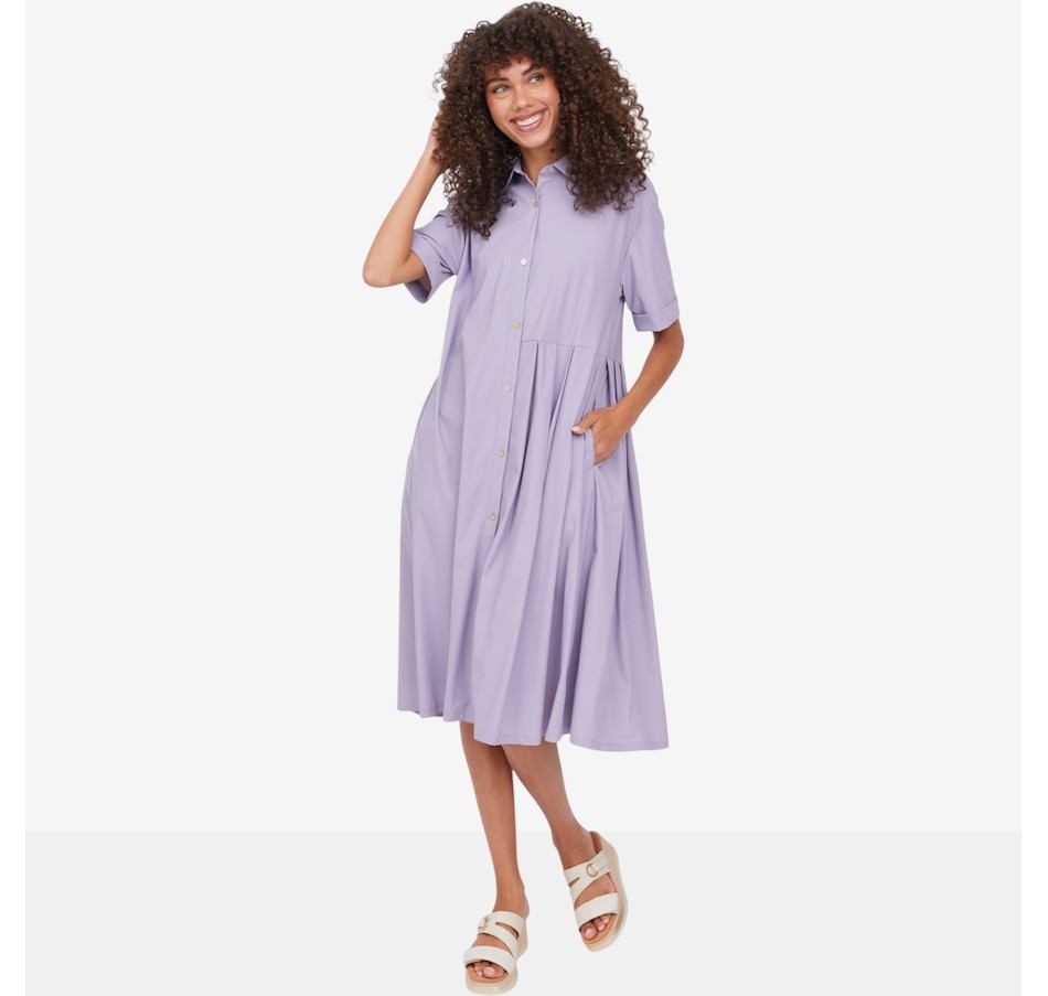 Image 122300_LAV.jpg, Product 122-300 / Price $114.90, Wynne Layers Stretch Tech Pleated Dress from Wynnelayers on TSC.ca's Fashion department