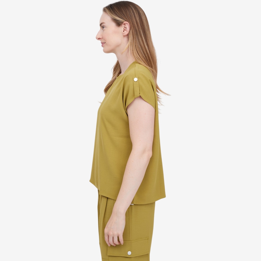 Image 122305_ALTMORE3.jpg, Product 122-305 / Price $79.99, Wynne Layers Stretch Crepe Utility Tee from Wynnelayers on TSC.ca's Fashion department