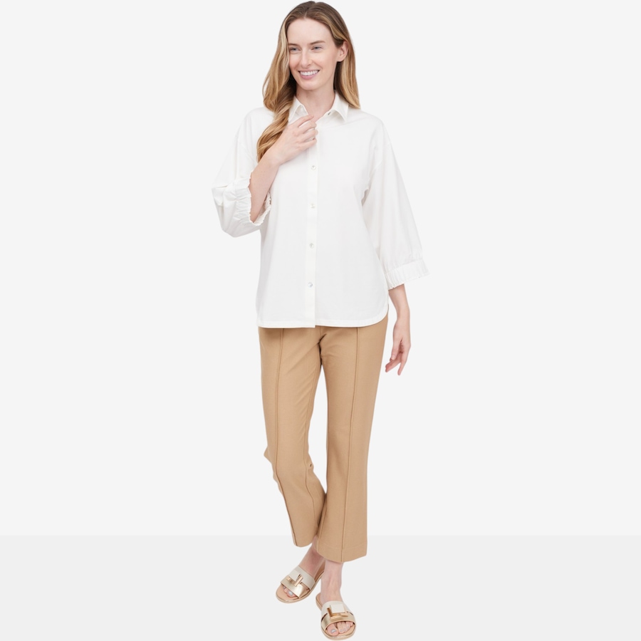 Image 122311_ALTMORE4.jpg, Product 122-311 / Price $59.88, Wynne Layers Cotton Span Shirt with Gathered Cuff from Wynnelayers on TSC.ca's Fashion department