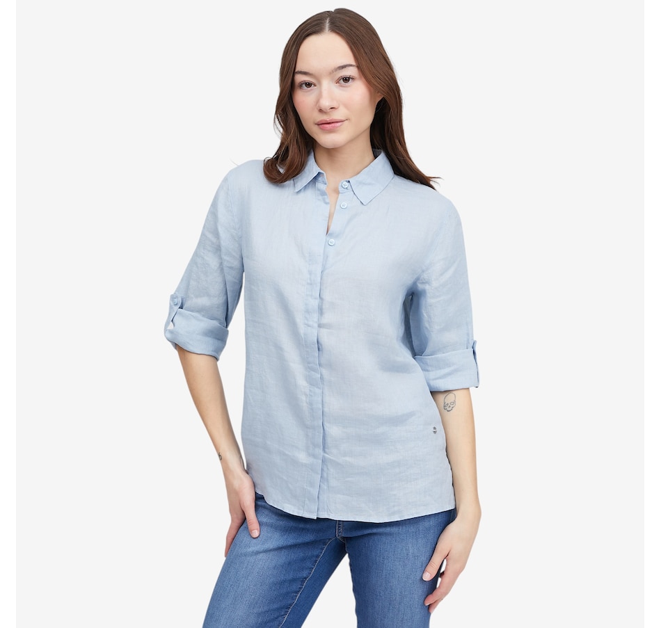 Image 122315_VBL.jpg, Product 122-315 / Price $238.00, Brax Vicki Button Up Shirt from Brax on TSC.ca's Fashion department
