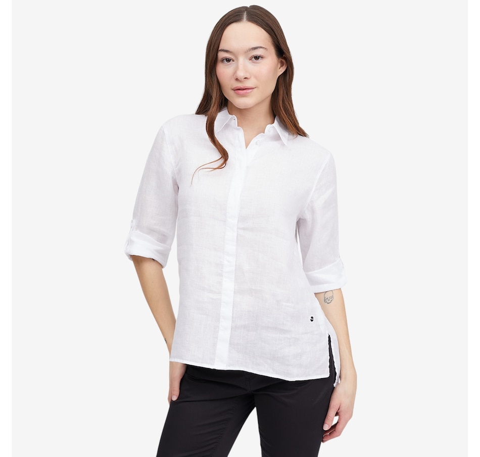 Image 122315_WHT.jpg, Product 122-315 / Price $238.00, Brax Vicki Button Up Shirt from Brax on TSC.ca's Fashion department