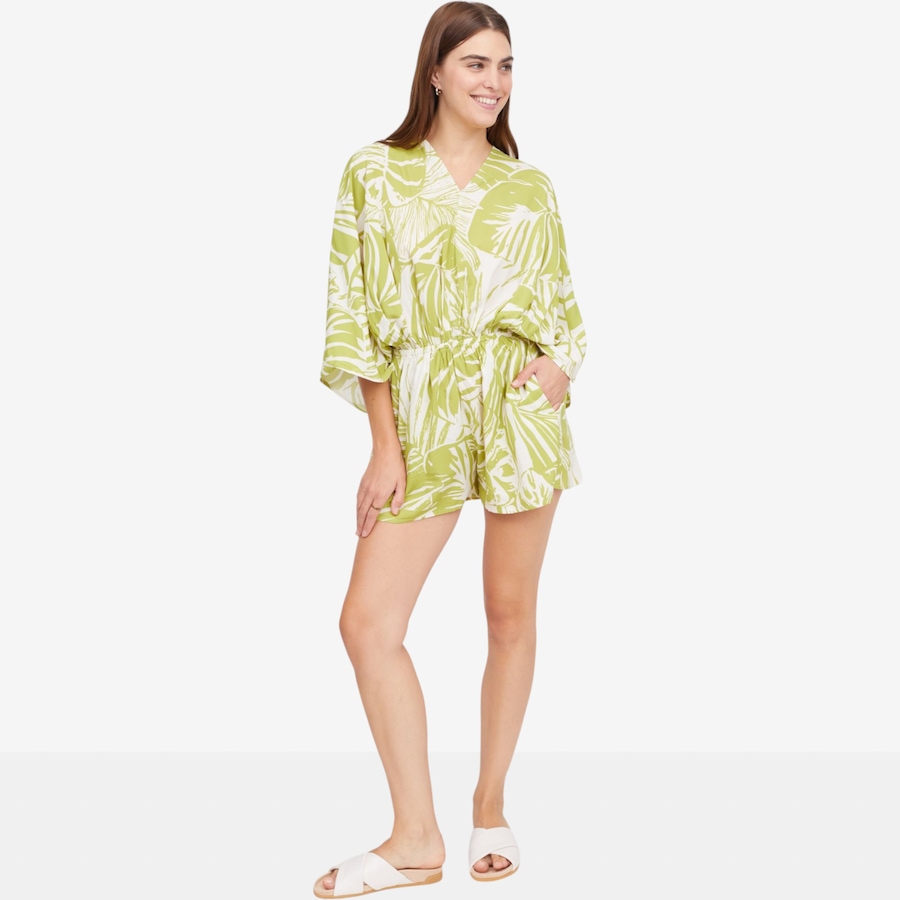 Image 122374_KEYL.jpg, Product 122-374 / Price $59.88, claudia ev V-Neck Cape Top Romper from claudia ev on TSC.ca's Fashion department