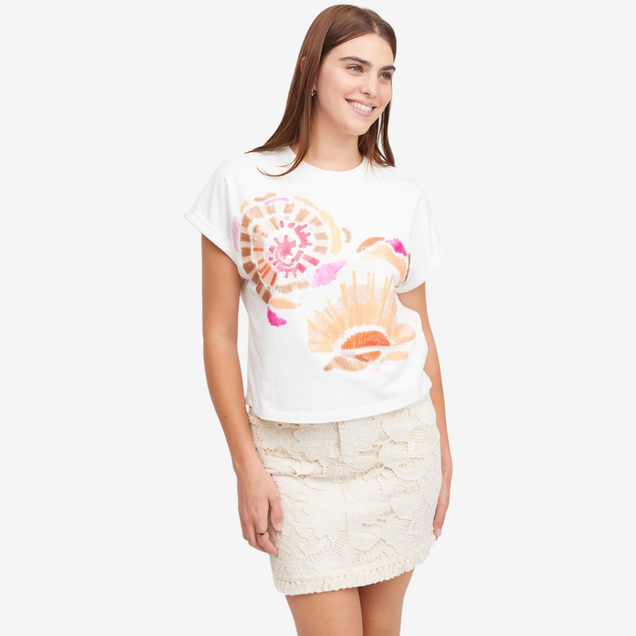Image 122375_EG.jpg, Product 122-375 / Price $49.88, claudia ev Crew Dolman Sleeve With Sequins Applique from claudia ev on TSC.ca's Fashion department