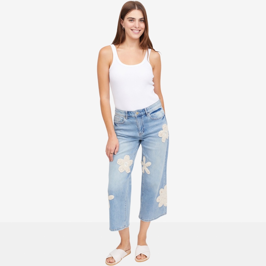 Image 122378_ALTMORE5.jpg, Product 122-378 / Price $39.33, claudia ev Wide Crop Jeans with Crochet from claudia ev on TSC.ca's Fashion department