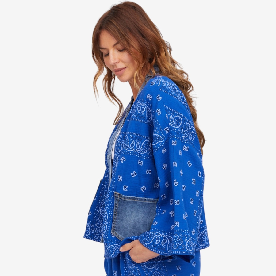 Image 122398_ALTMORE4.jpg, Product 122-398 / Price $79.88, Shannon Passero Bandana Short Kimono from Shannon Passero  on TSC.ca's Fashion department