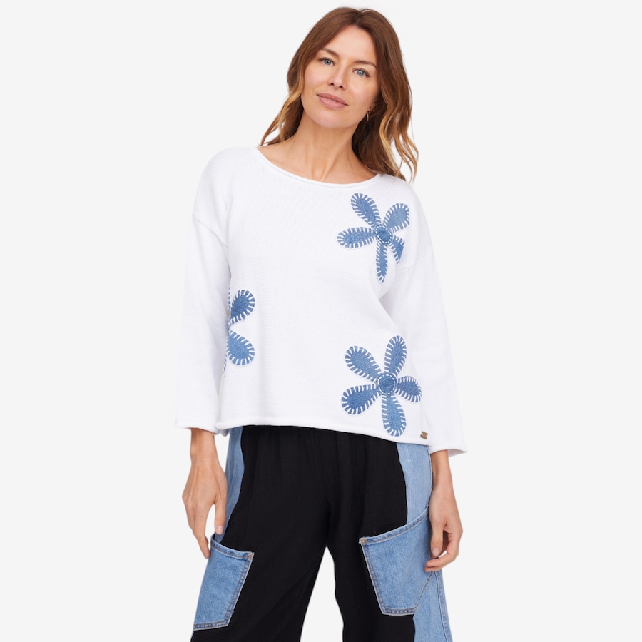 Image 122407_WHT.jpg, Product 122-407 / Price $169.99, Shannon Passero Flora Pullover from Shannon Passero  on TSC.ca's Fashion department