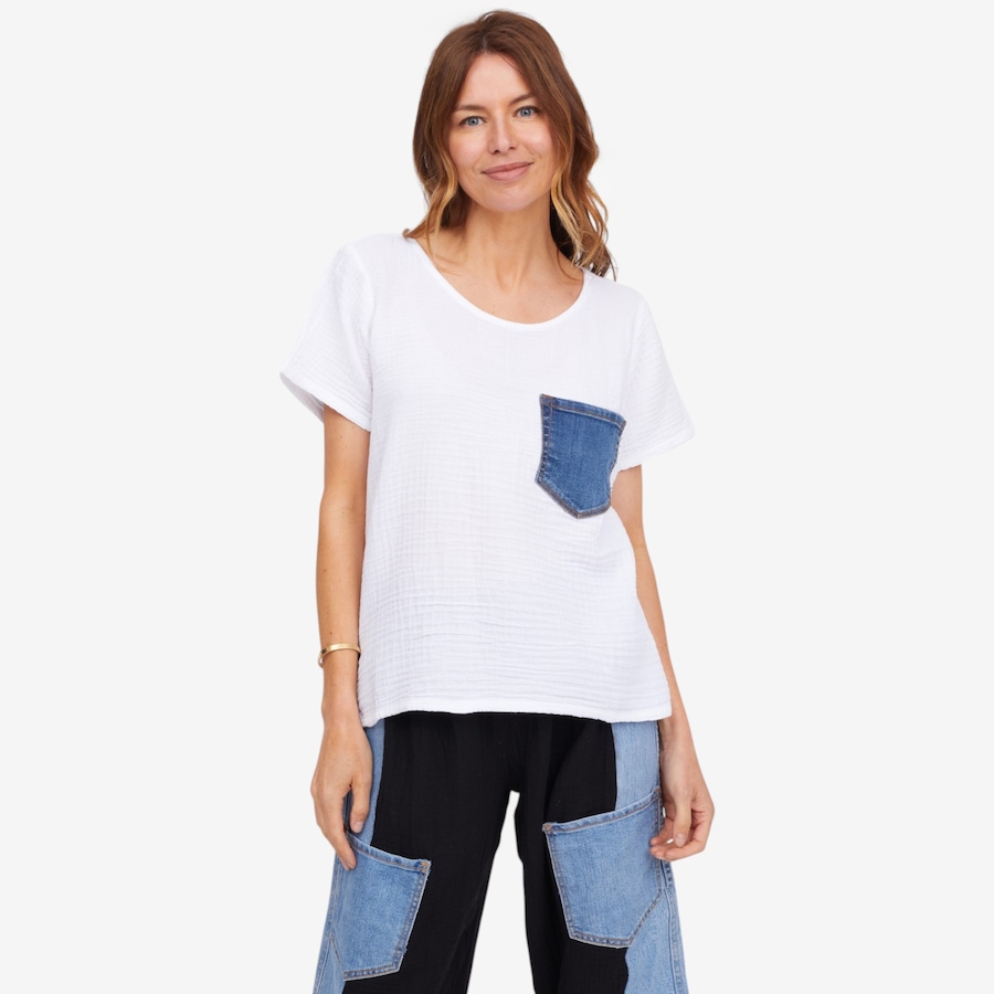 Image 122408_WHT.jpg, Product 122-408 / Price $89.99, Shannon Passero Aletta Top from Shannon Passero  on TSC.ca's Fashion department
