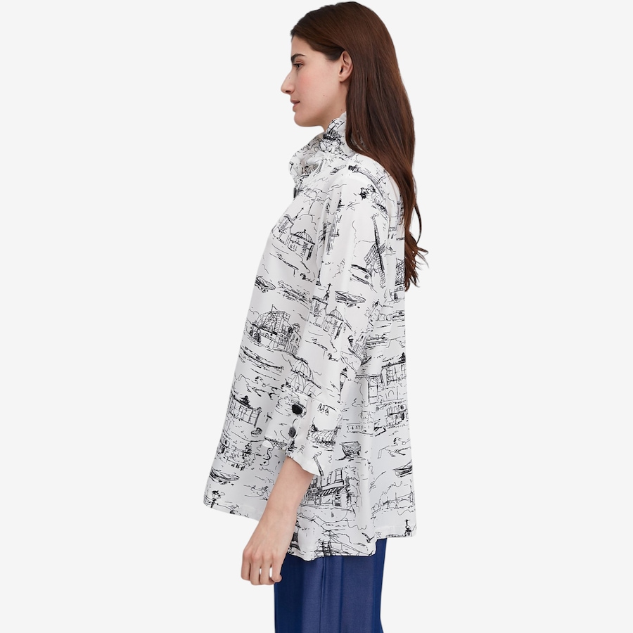 Image 122417_ALTMORE2.jpg, Product 122-417 / Price $69.88, Red Coral Printed Button Down Top with Wired Collar from Red Coral Fashions on TSC.ca's Fashion department