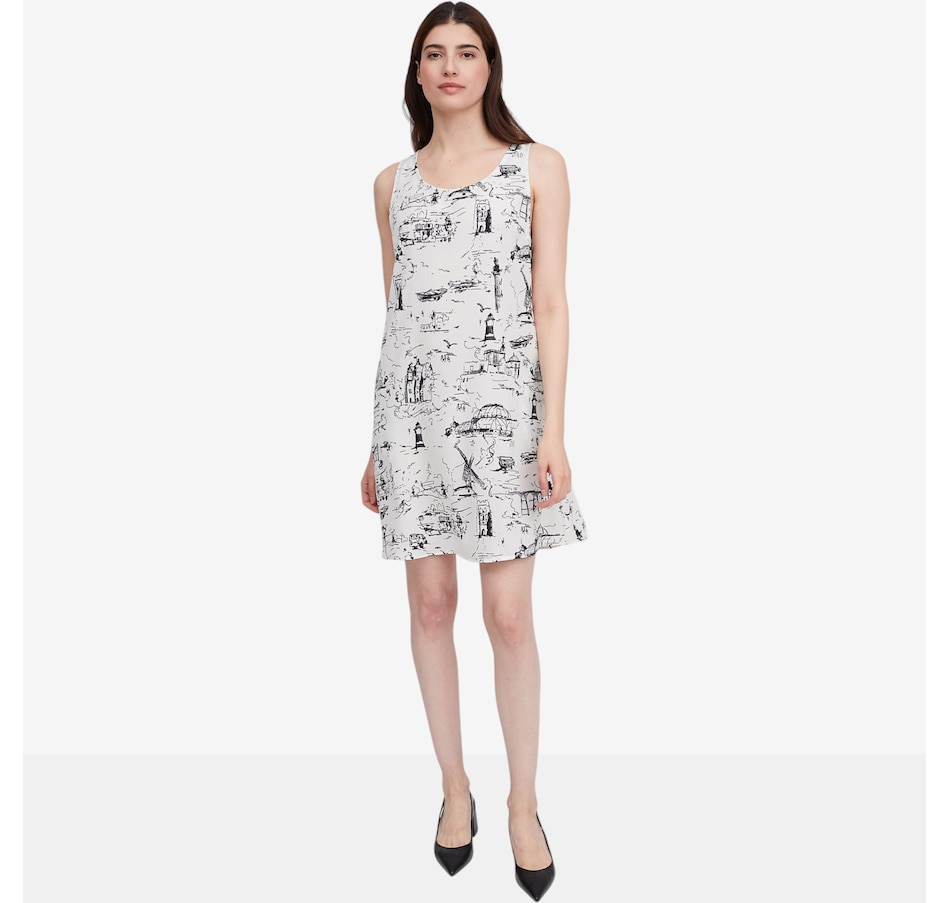 Image 122418_IVR.jpg, Product 122-418 / Price $69.99, Red Coral Printed Shift Dress with Pocket from Red Coral Fashions on TSC.ca's Fashion department