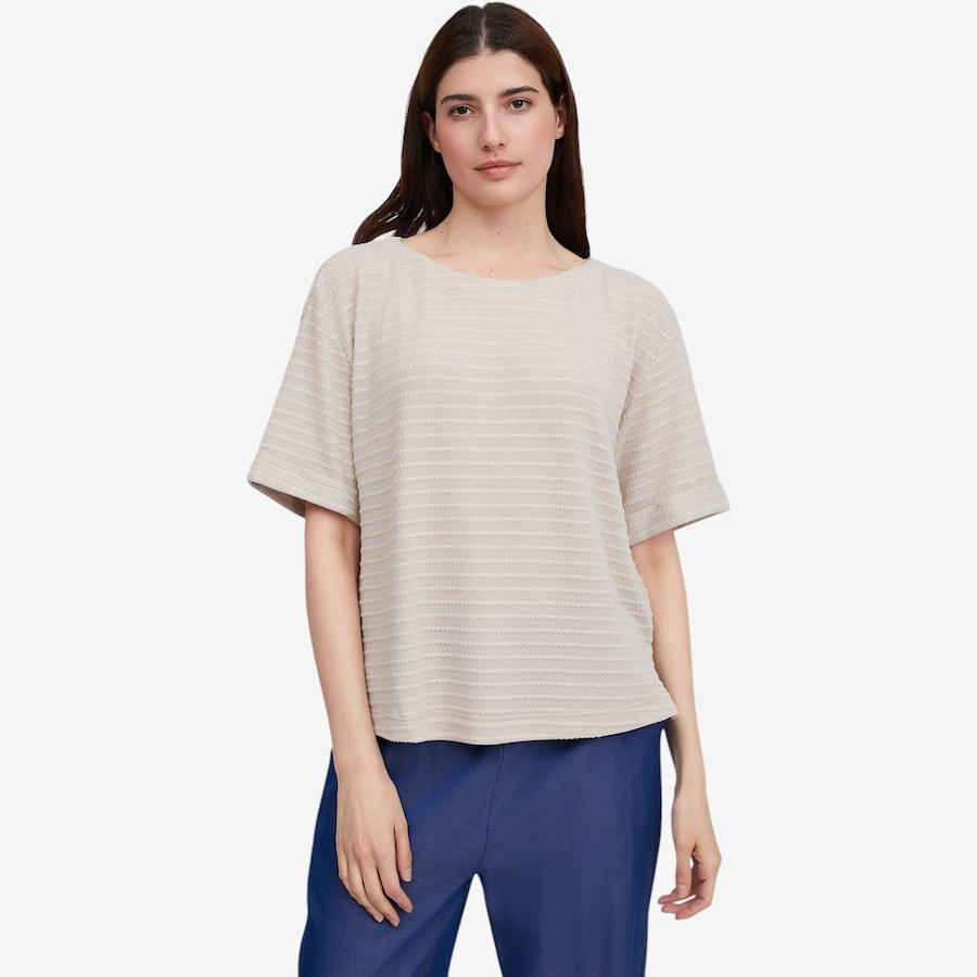 Image 122419_SAN.jpg, Product 122-419 / Price $49.88, Red Coral Knit Rolled Sleeve Top from Red Coral Fashions on TSC.ca's Fashion department