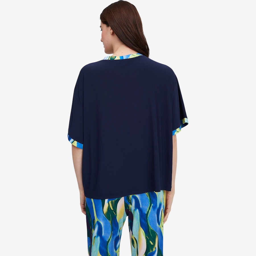 Image 122420_ALTMORE3.jpg, Product 122-420 / Price $49.88, Red Coral Abstract-Print Trim Top from Red Coral Fashions on TSC.ca's Fashion department