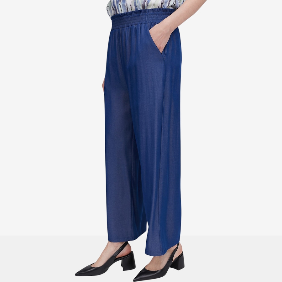 Image 122423_ALTMORE1.jpg, Product 122-423 / Price $44.88, Red Coral Smocked Waist Wide Leg Pant from Red Coral Fashions on TSC.ca's Fashion department