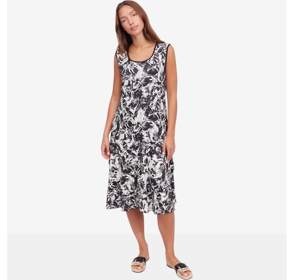 Image 122429_BKW.jpg, Product 122-429 / Price $89.99, Red Coral Printed Sleeveless Dress from Red Coral Fashions on TSC.ca's Fashion department