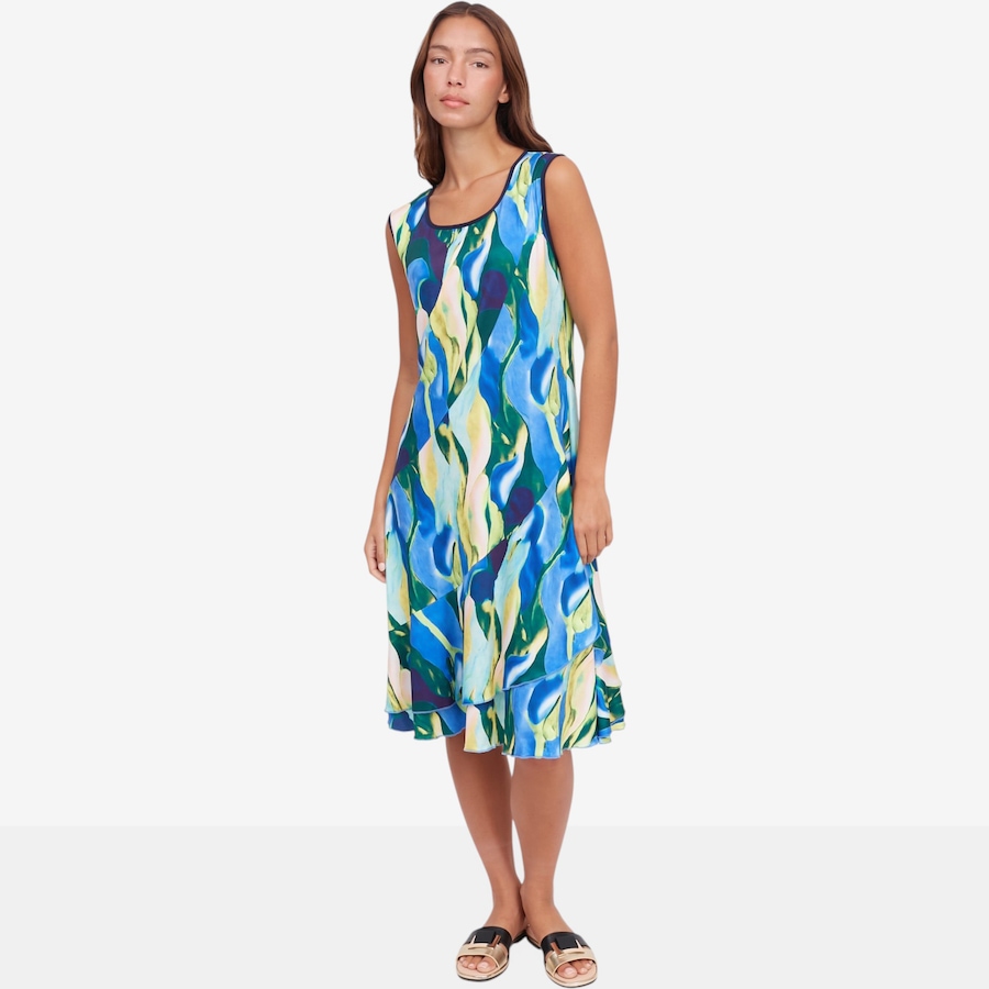 Image 122429_BLU.jpg, Product 122-429 / Price $34.33, Red Coral Printed Sleeveless Dress from Red Coral Fashions on TSC.ca's Fashion department