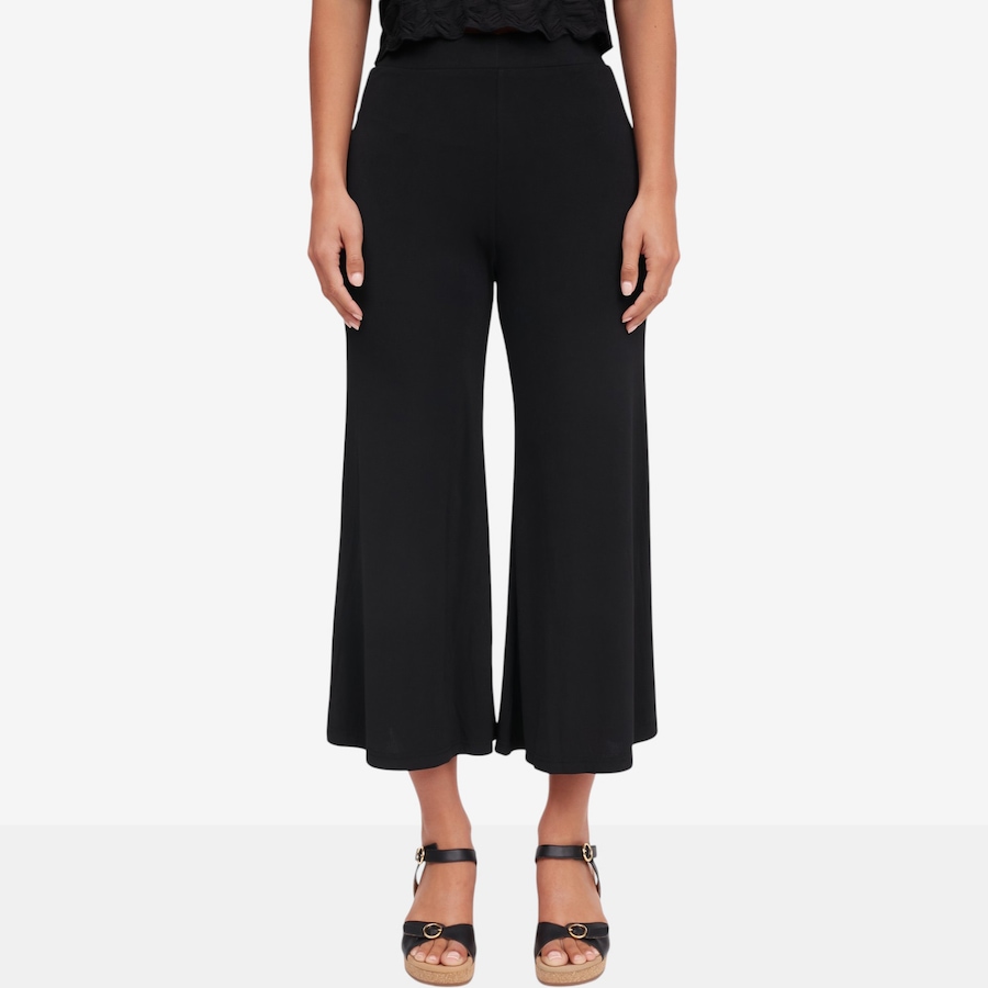 Image 122431_BLK.jpg, Product 122-431 / Price $29.33, Red Coral Jersette Wide-Leg Capri from Red Coral Fashions on TSC.ca's Fashion department