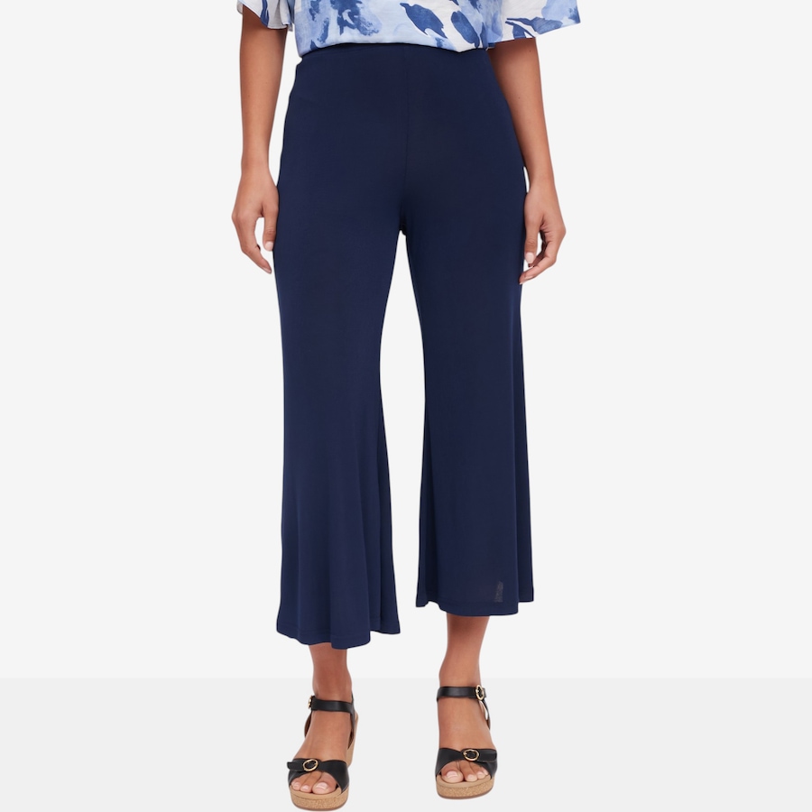 Image 122431_NVY.jpg, Product 122-431 / Price $29.33, Red Coral Jersette Wide-Leg Capri from Red Coral Fashions on TSC.ca's Fashion department
