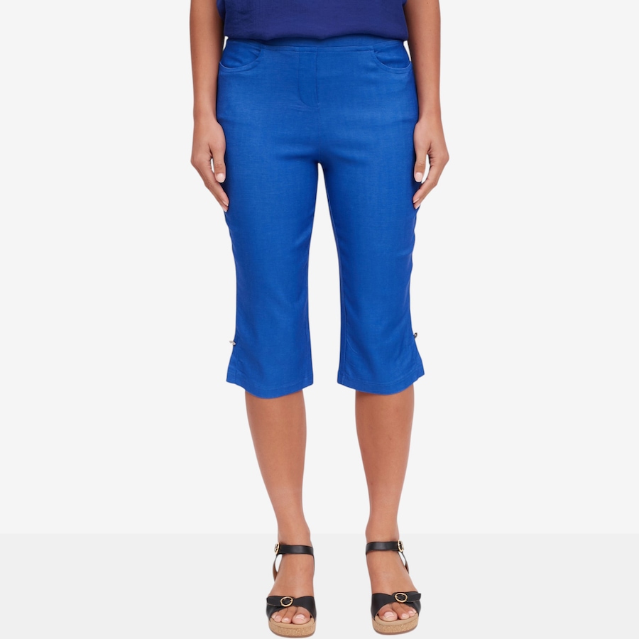 Image 122433_DNM.jpg, Product 122-433 / Price $27.33, Red Coral Slit Hem Jewel Capri Pants from Red Coral Fashions on TSC.ca's Fashion department