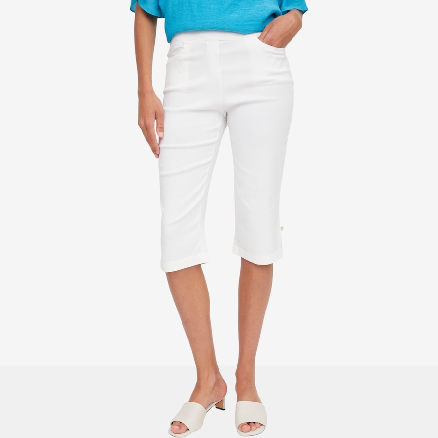 Image 122433_IVR.jpg, Product 122-433 / Price $27.33, Red Coral Slit Hem Jewel Capri Pants from Red Coral Fashions on TSC.ca's Fashion department