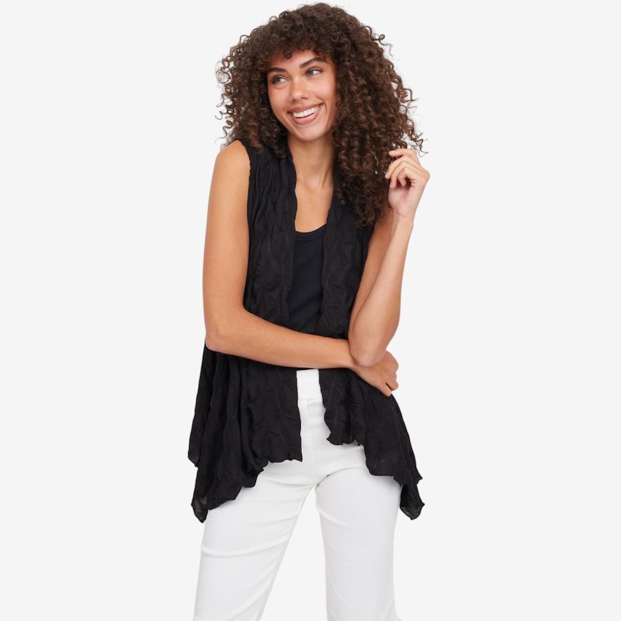 Image 122441_BLK.jpg, Product 122-441 / Price $39.88, Red Coral Honeycomb Vest from Red Coral Fashions on TSC.ca's Fashion department