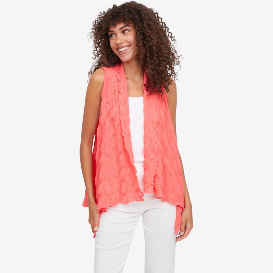 Image 122441_WAM.jpg, Product 122-441 / Price $39.88, Red Coral Honeycomb Vest from Red Coral Fashions on TSC.ca's Fashion department