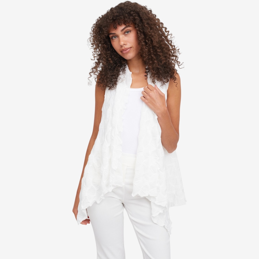 Image 122441_WHT.jpg, Product 122-441 / Price $39.88, Red Coral Honeycomb Vest from Red Coral Fashions on TSC.ca's Fashion department