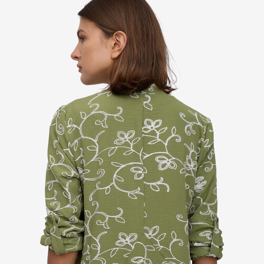 Image 122465_ALTMORE2.jpg, Product 122-465 / Price $54.99, Nina Leonard Embroidered Textured Wave Godet Back Cardigan from Nina Leonard on TSC.ca's Fashion department
