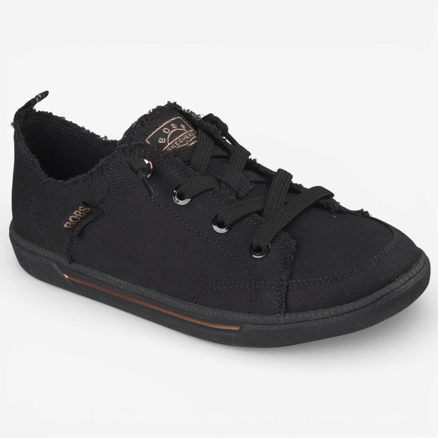 Skechers Bobs B Cute 2.0 Frayed Canvas Faux Lace Slip-On Shoe - TSC.ca