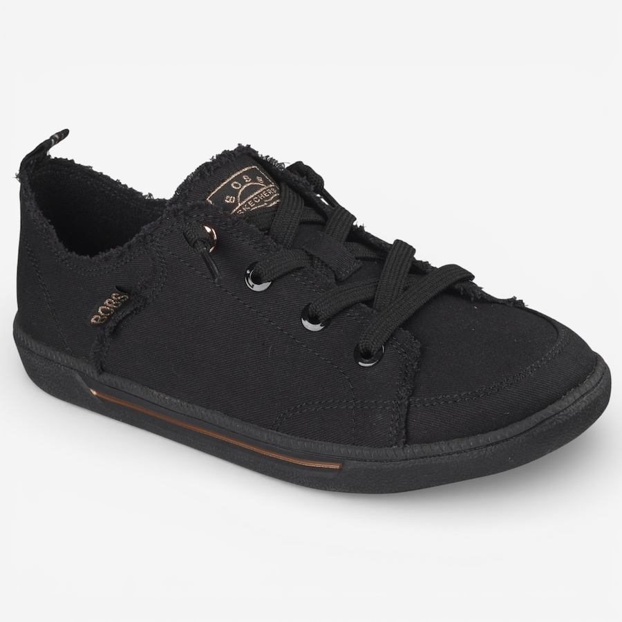 Image 122494_BLK.jpg, Product 122-494 / Price $29.33, Skechers Bobs B Cute 2.0 Frayed Canvas Faux Lace Slip-On Shoe from Skechers on TSC.ca's Shoes department