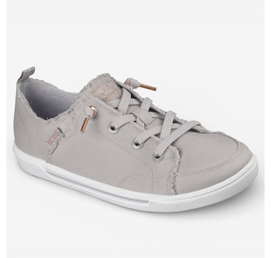 Skechers Bobs B Cute 2.0 Frayed Canvas Faux Lace Slip-On Shoe