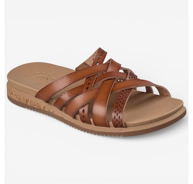 Skechers Bobs Desert Kiss Low Sunny Strolls Multi Strap Slide