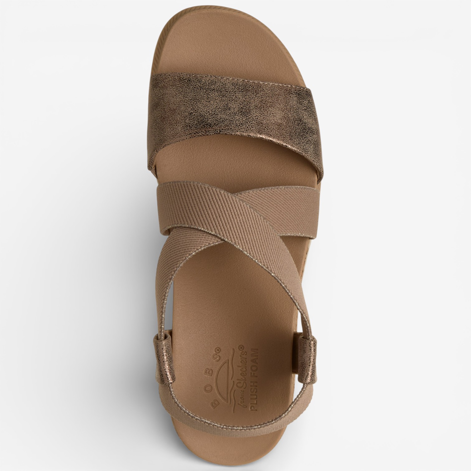 Skechers Bobs Desert Kiss Low Sand Hop Metallic Strap Sandal - TSC.ca