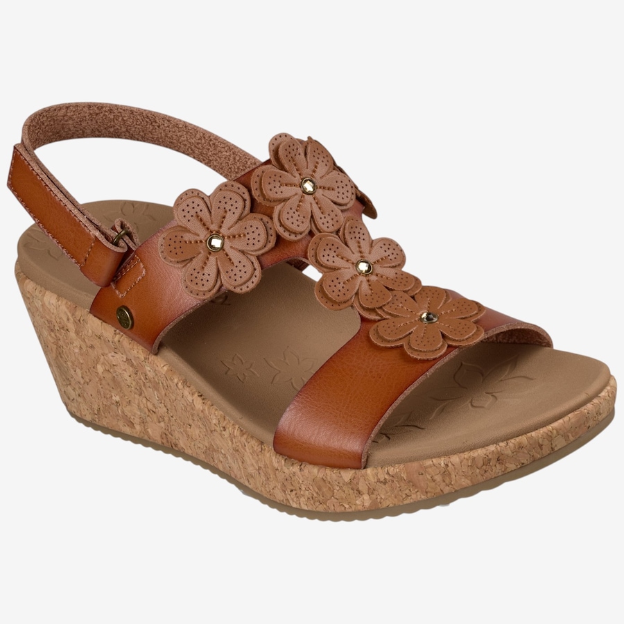 Image 122501_LUG.jpg, Product 122-501 / Price $59.88, Skechers Arch Fit Beverlee 2.0 Rare Gem Adjustable Flower Wedge Sandal from Skechers on TSC.ca's Shoes department