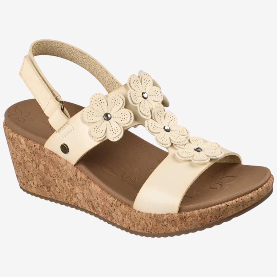 Image 122501_OWH.jpg, Product 122-501 / Price $59.88, Skechers Arch Fit Beverlee 2.0 Rare Gem Adjustable Flower Wedge Sandal from Skechers on TSC.ca's Shoes department