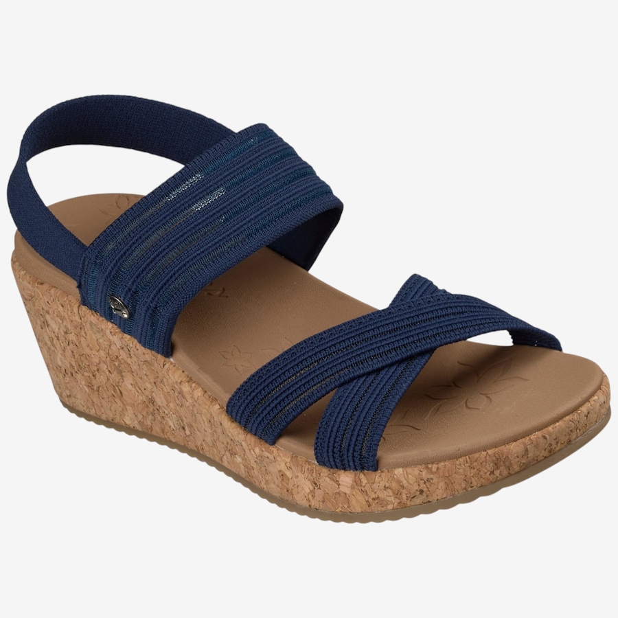 Image 122502_NVY.jpg, Product 122-502 / Price $29.33, Skechers Arch Fit Beverlee 2.0 - Bali Vibes Knit Crossband Slingback Wedge Sandal from Skechers on TSC.ca's Shoes department