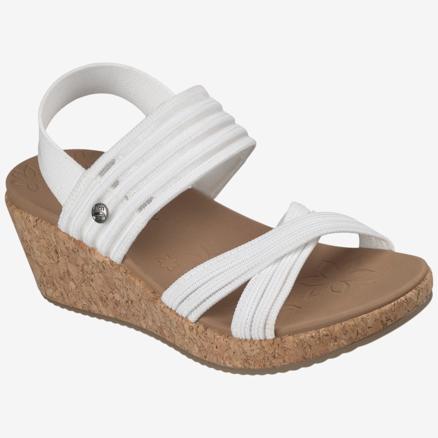 Image 122502_WHT.jpg, Product 122-502 / Price $29.33, Skechers Arch Fit Beverlee 2.0 - Bali Vibes Knit Crossband Slingback Wedge Sandal from Skechers on TSC.ca's Shoes department