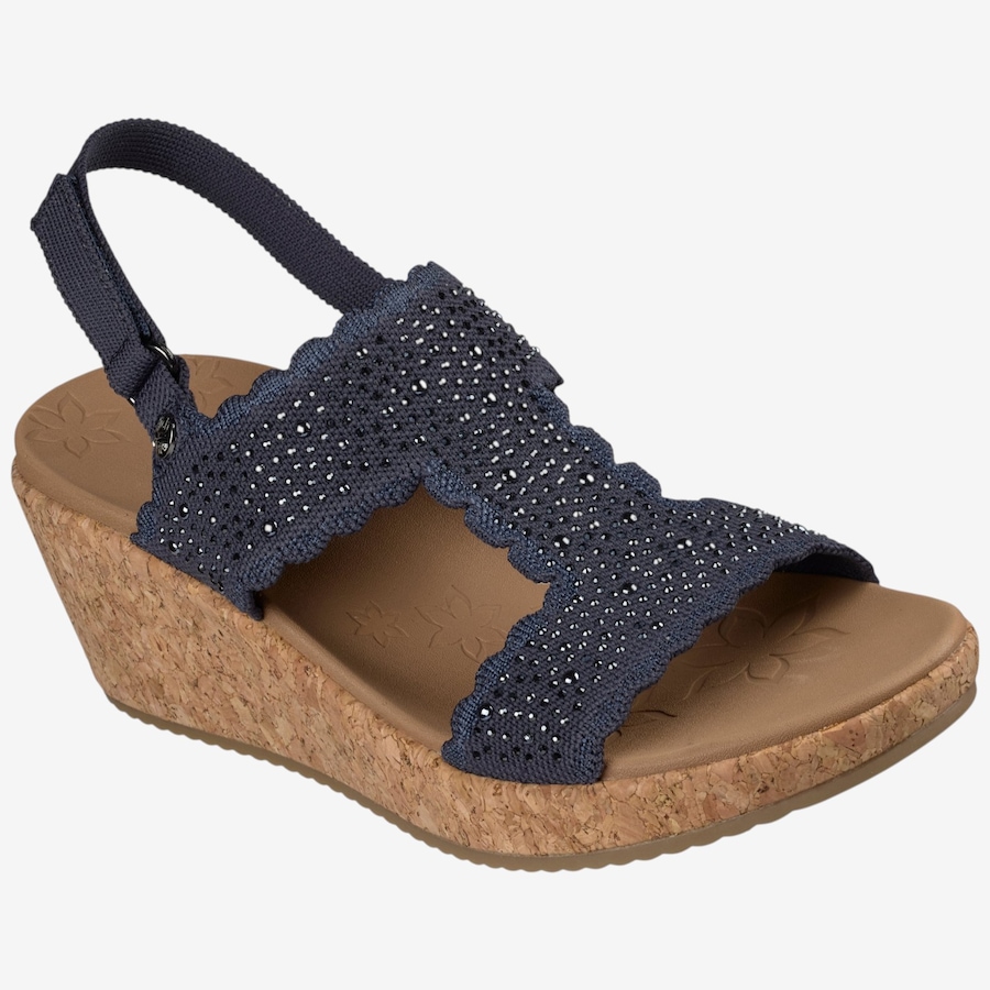 Image 122503_NVY.jpg, Product 122-503 / Price $64.88, Skechers Arch Fit Beverlee 2.0-My Fav Adjustable Embellished Knit Wedge Sandal from Skechers on TSC.ca's Shoes department
