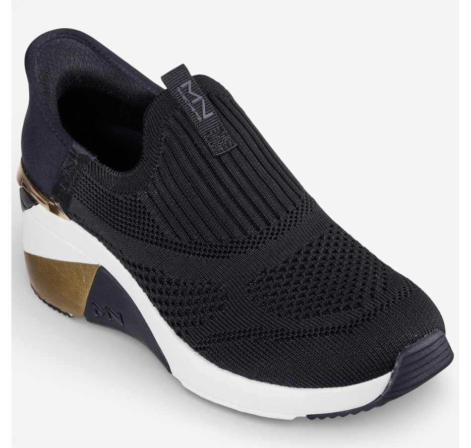 Image 122550_BLK.jpg, Product 122-550 / Price $120.00, Skechers Mark Nason: A Wedge-Crecent Slip-Ins Wedge Sneaker from Skechers on TSC.ca's Shoes department