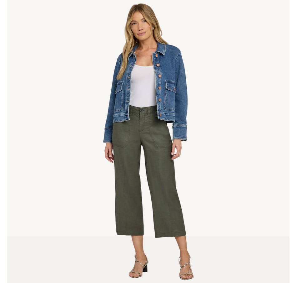 Image 122558_DESGN.jpg, Product 122-558 / Price $109.99, NYDJ Wide Leg Cropped Cargo Pant from NYDJ on TSC.ca's Fashion department