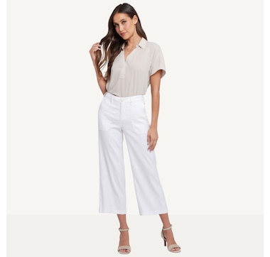 NYDJ Wide Leg Cropped Cargo Pant