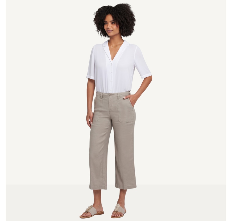 Image 122558_SDWD.jpg, Product 122-558 / Price $109.99, NYDJ Wide Leg Cropped Cargo Pant from NYDJ on TSC.ca's Fashion department