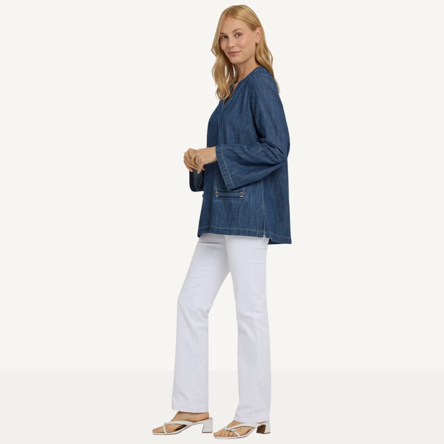 Image 122562_ALTMORE2.jpg, Product 122-562 / Price $119.88, NYDJ Denim Tunic with Braid Pocket Detail from NYDJ on TSC.ca's Fashion department