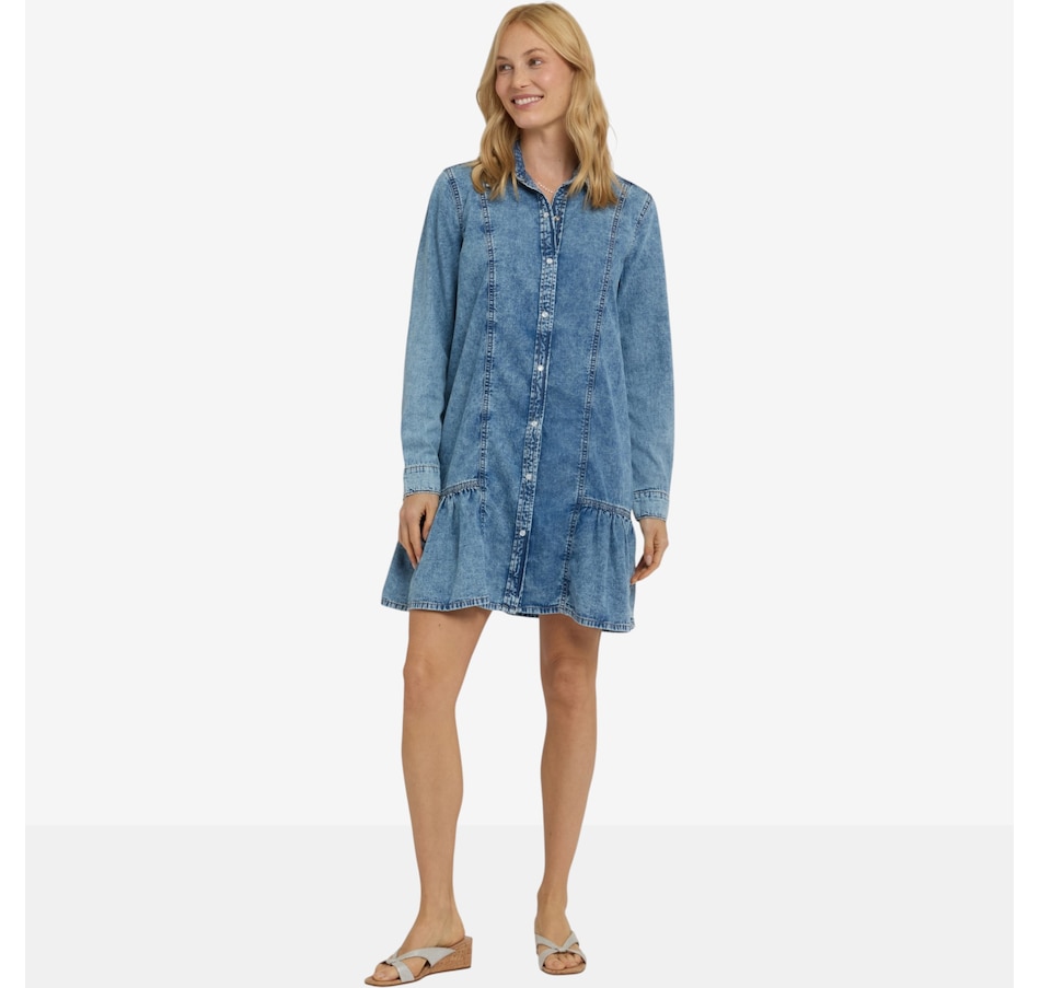 Image 122563_ALTMORE1.jpg, Product 122-563 / Price $169.99, NYDJ Denim Ruffle Dress from NYDJ on TSC.ca's Fashion department