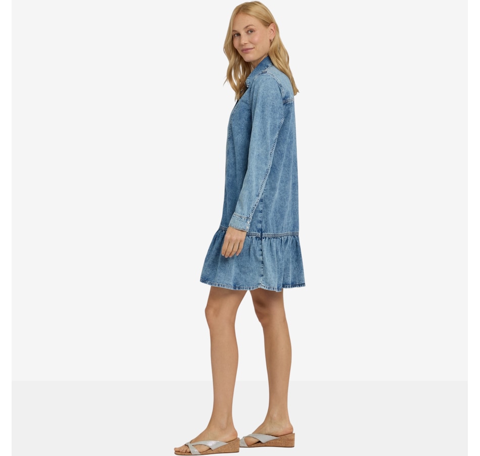 Image 122563_ALTMORE2.jpg, Product 122-563 / Price $169.99, NYDJ Denim Ruffle Dress from NYDJ on TSC.ca's Fashion department