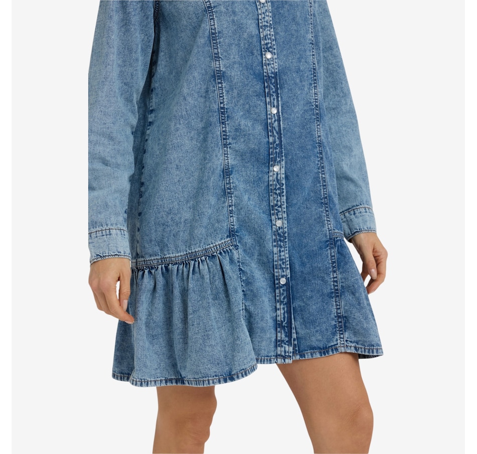Image 122563_ALTMORE3.jpg, Product 122-563 / Price $169.99, NYDJ Denim Ruffle Dress from NYDJ on TSC.ca's Fashion department