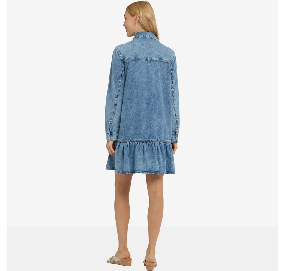 Image 122563_ALTMORE4.jpg, Product 122-563 / Price $169.99, NYDJ Denim Ruffle Dress from NYDJ on TSC.ca's Fashion department