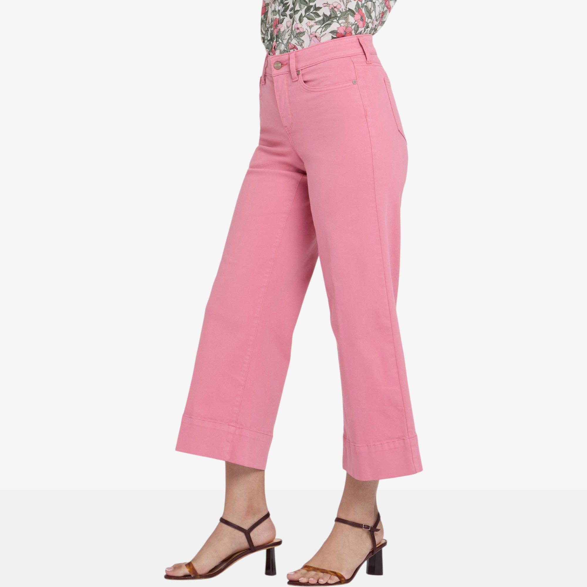 NYDJ Teresa Wide Leg Ankle Jean with 3