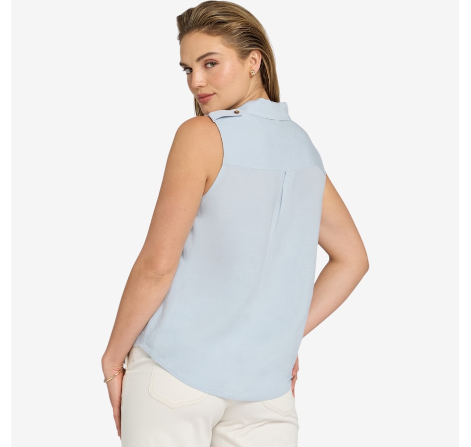 Image 122590_ALTMORE10.jpg, Product 122-590 / Price $129.99, NYDJ Gabrielle Sleeveless Blouse from NYDJ on TSC.ca's Fashion department