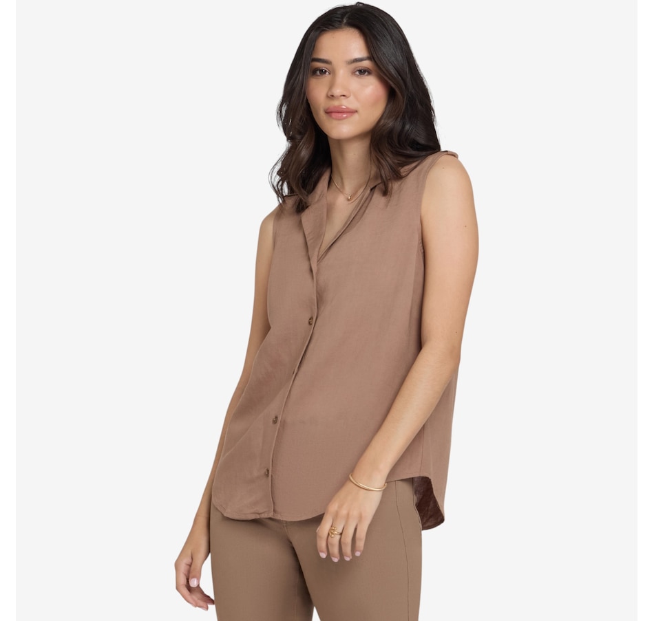 Image 122590_TOACT.jpg, Product 122-590 / Price $129.99, NYDJ Gabrielle Sleeveless Blouse from NYDJ on TSC.ca's Fashion department