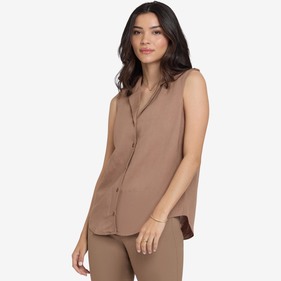 Image 122590_TOACT.jpg, Product 122-590 / Price $99.00, NYDJ Gabrielle Sleeveless Blouse from NYDJ on TSC.ca's Fashion department